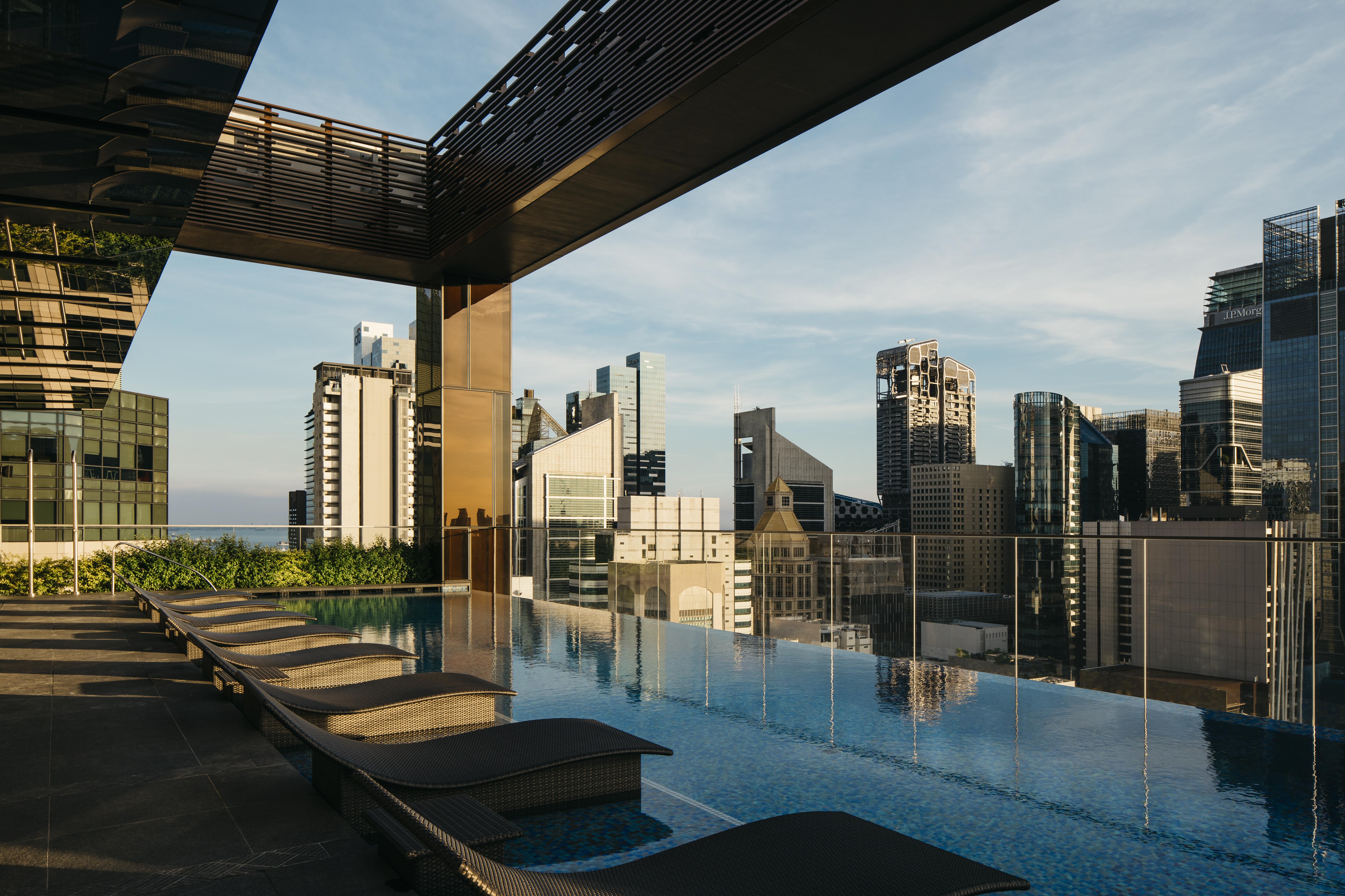 The Clan Hotel Singapore By Far East Hospitality Exterior foto Skyline Residences
